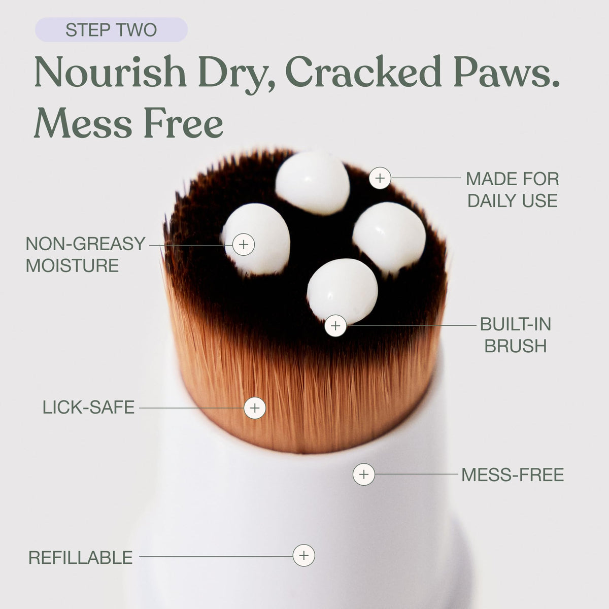 No-Rinse Dog Paw Cleaner + Paw Lotion with Brush + Waterless Dog Shampoo Spray Z610