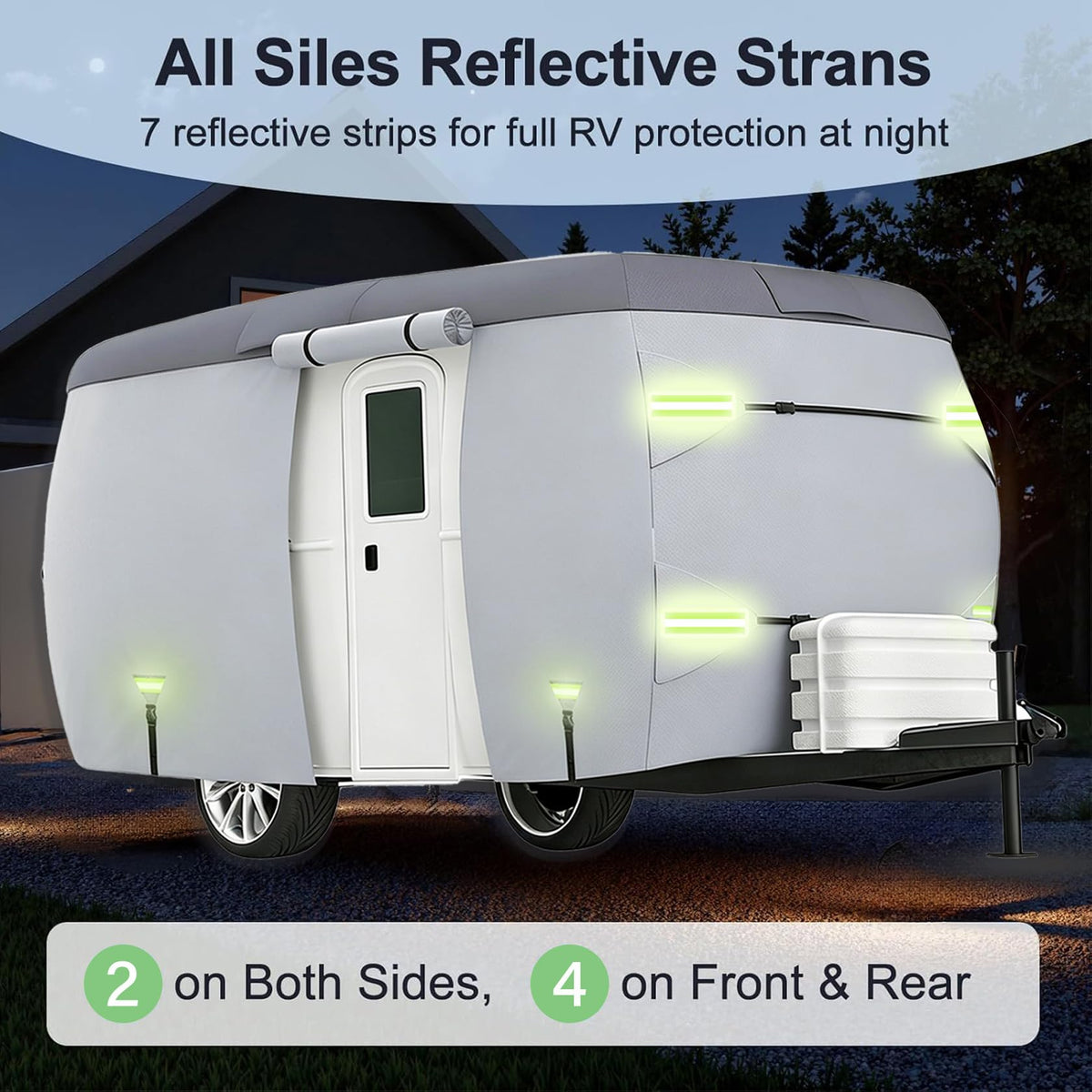7 Layers Waterproof Fiberglass Travel Trailer Cover N96135
