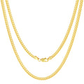 10k Yellow Gold Cuban Link Chain Necklace D7330