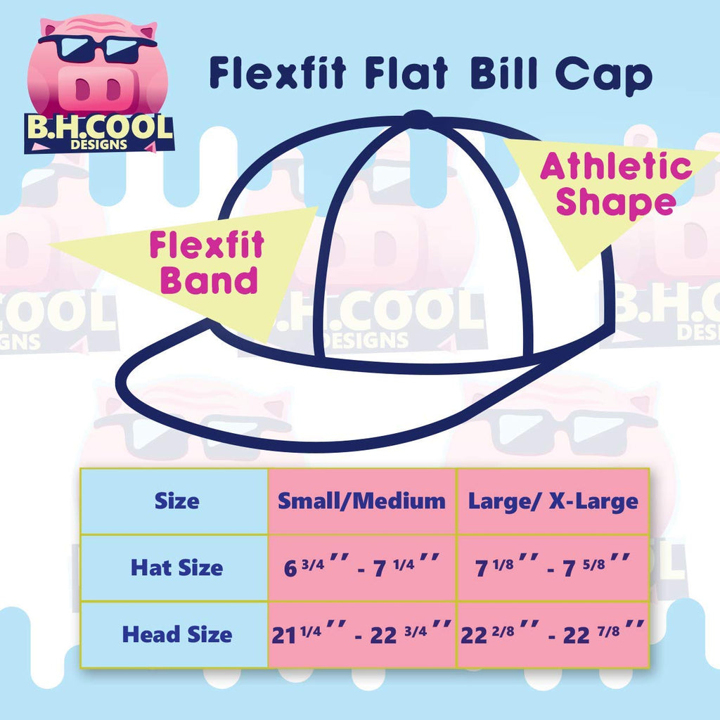 Flat Bill Fitted Hat O8924