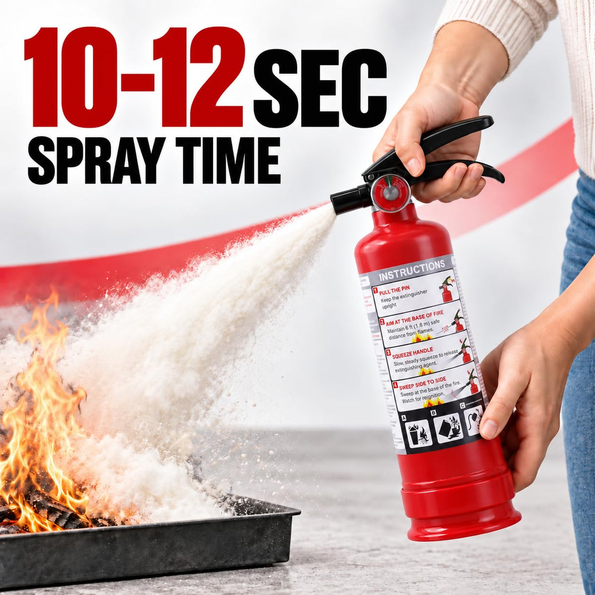 2.5 lb ABC Dry Chemical Fire Extinguishers 1-Pack U235509