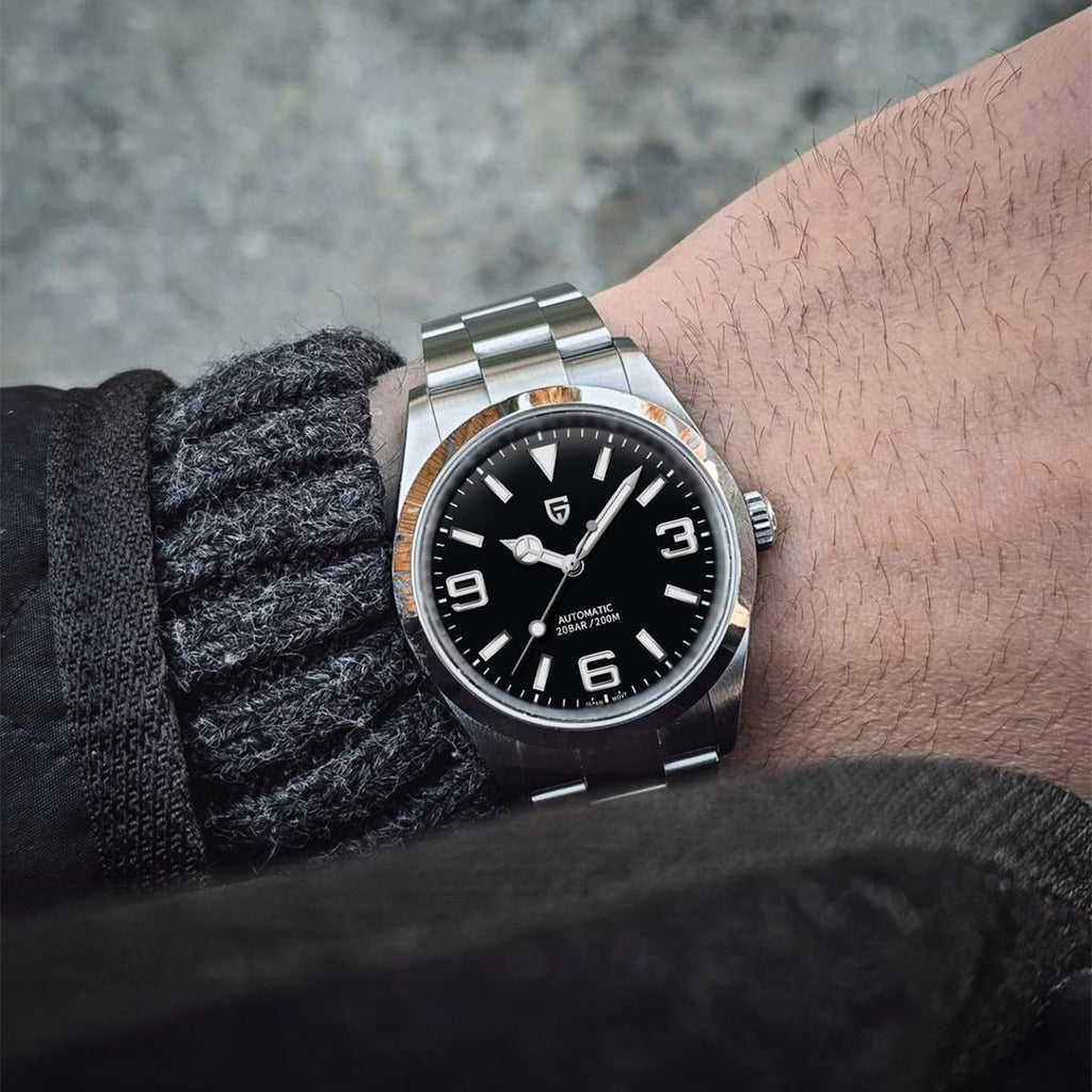 Automatic Diver Watch Sapphire Glass Stainless Steel 40MM Waterproof Wrist Watch U5044