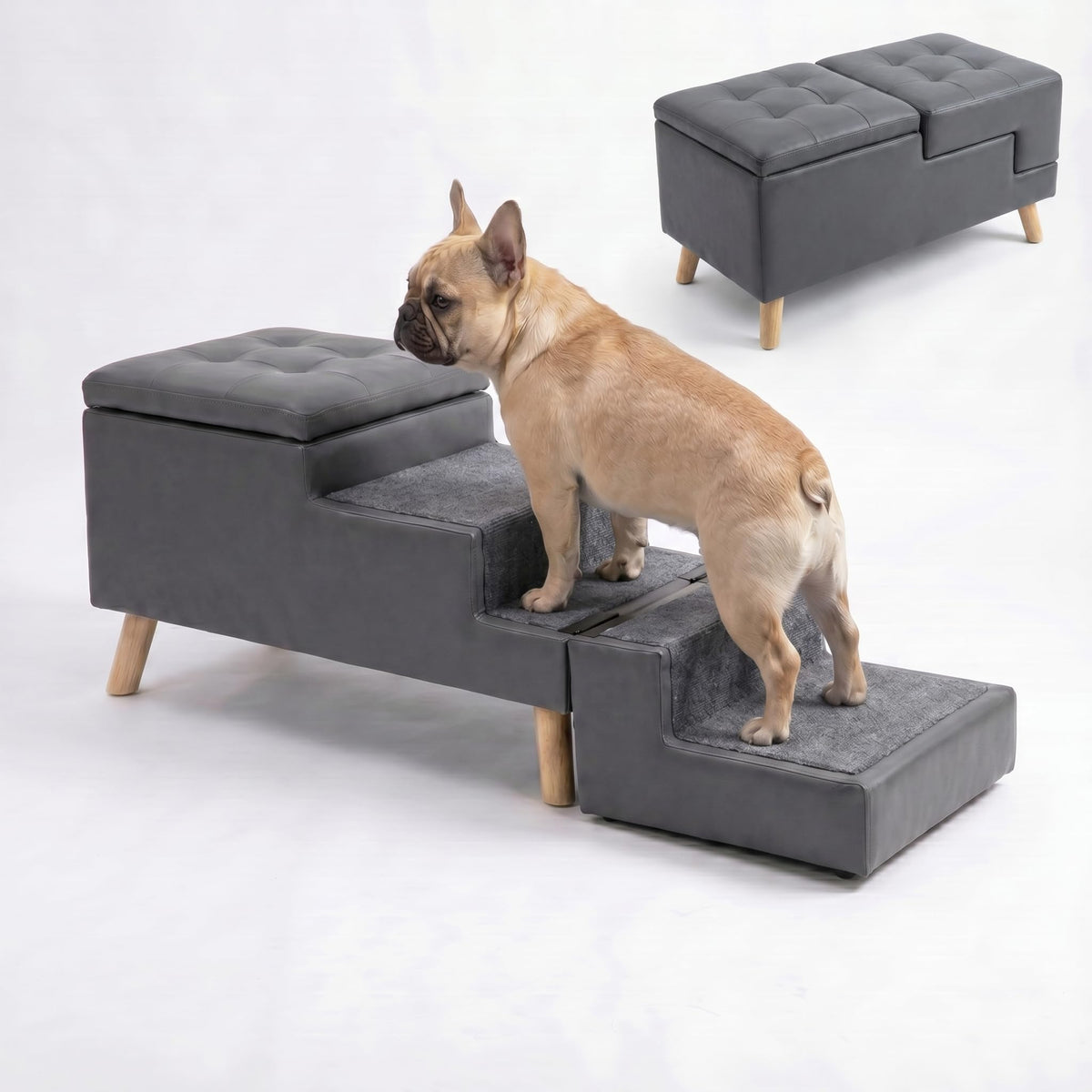 Leather Dog Stairs J642581