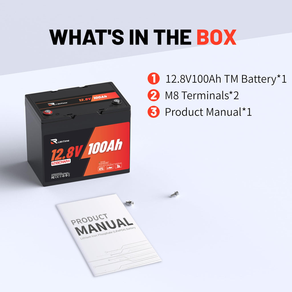 12V 100Ah LiFePO4 Battery Group 24 G674329