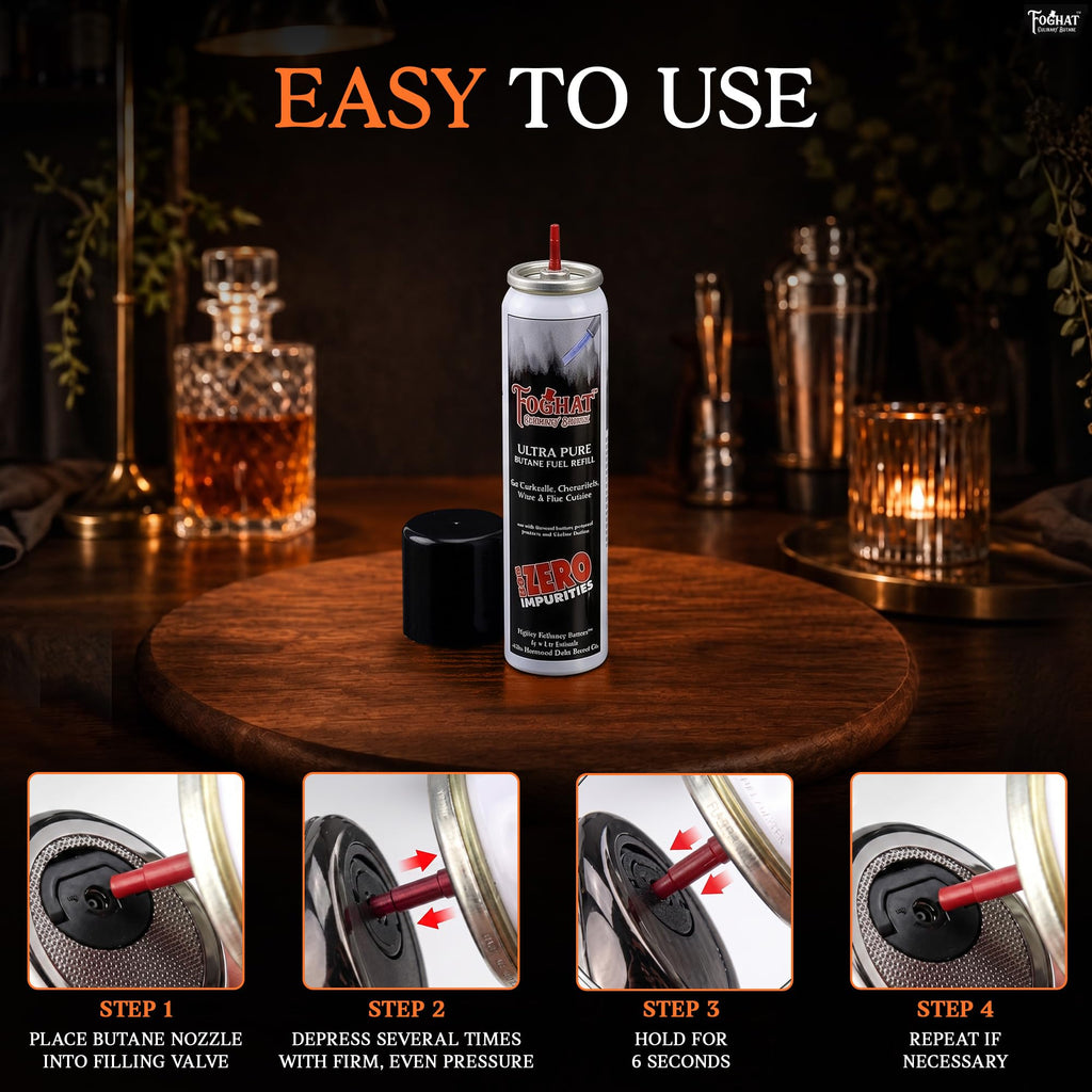 Butane Fuel Refill 60ml Food Grade Gas Canister U487264