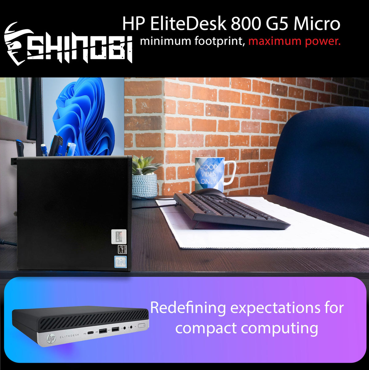 Mini PC Intel Core i5-9500T 16GB RAM 512GB NVMe Windows 11 Pro Y224151