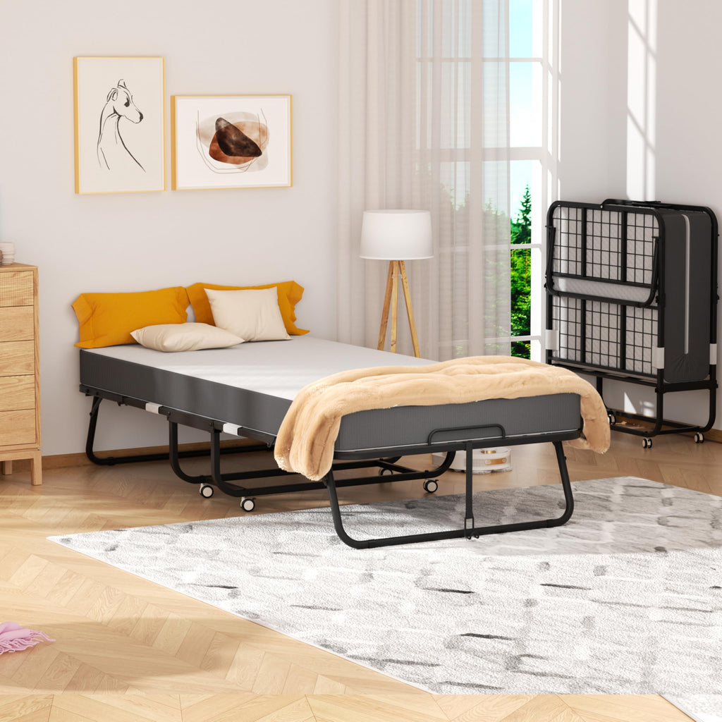 75" x 31" Folding Bed with 5" Memory Foam Mattress H382