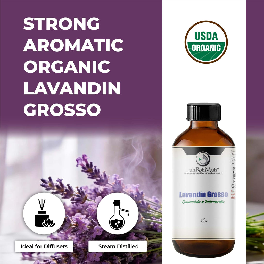 Organic Lavandin Grosso Essential Oil 4 Fl Oz V924