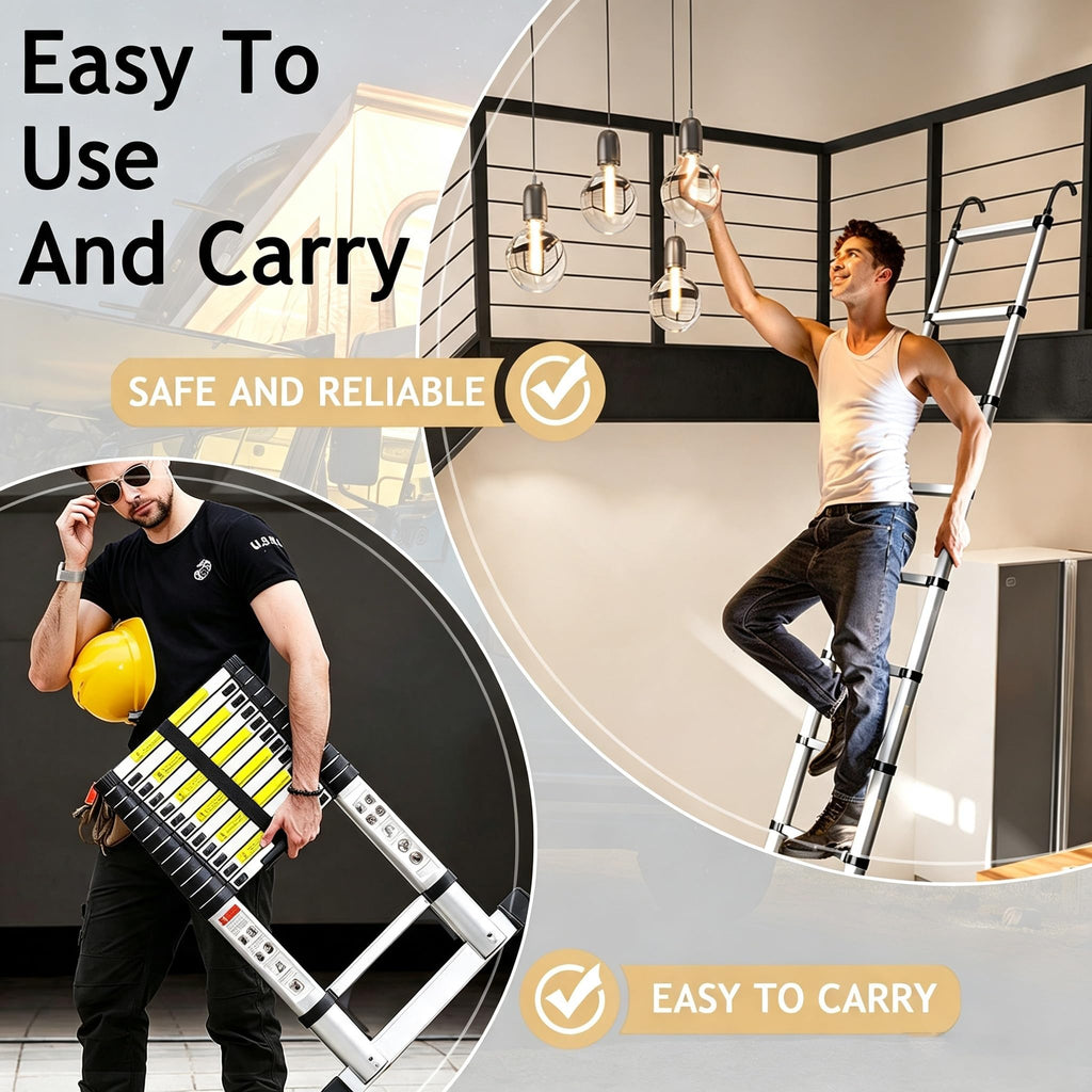 20.5FT Aluminum Telescoping Ladder Q469