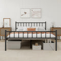 Black Full Size Metal Platform Bed Frame E568