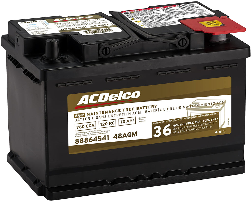 Black AGM BCI Group 48 Battery W9550