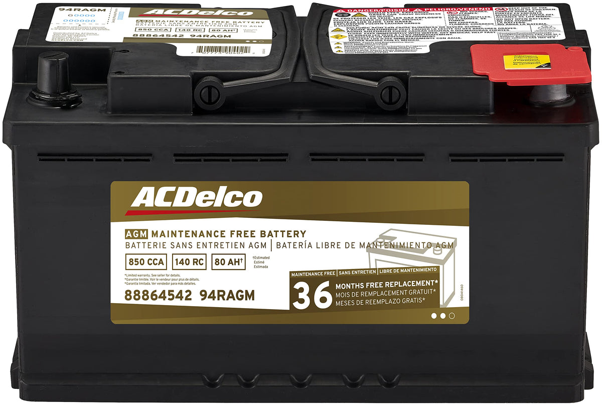 Black AGM BCI Group 48 Battery W9550