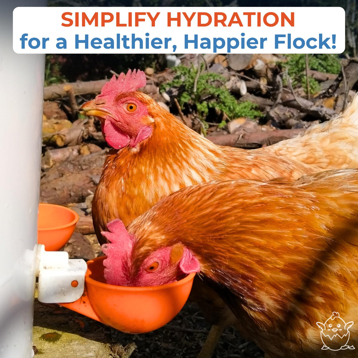 Large Automatic Chicken Waterer Cups 5-Pack K6675