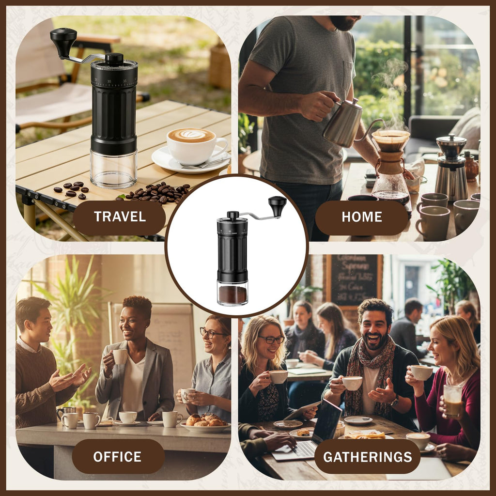 Manual Coffee Grinder with 40 Adjustable Settings, 30g Capacity U8522