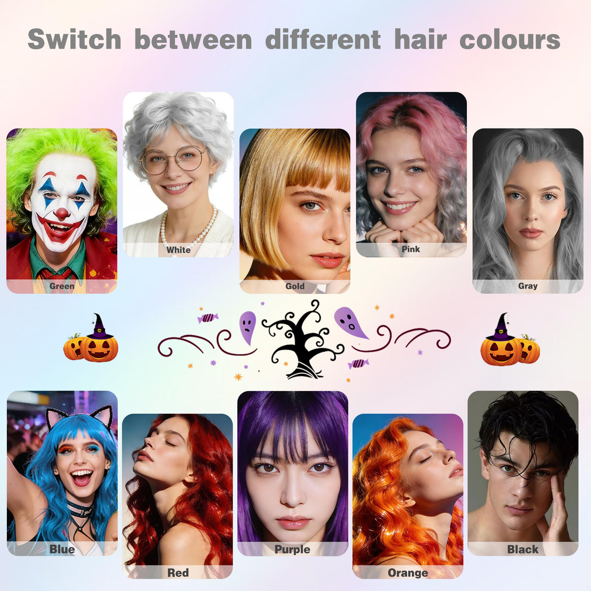 White Temporary Hair Color Spray 150ml A49142