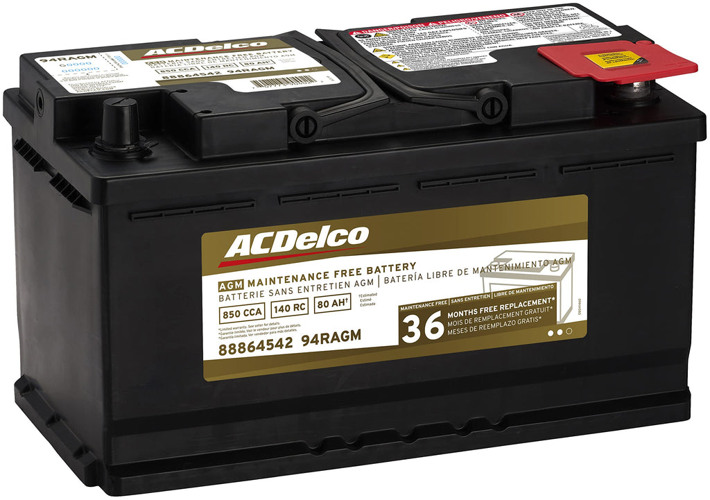 Black AGM BCI Group 48 Battery W9550