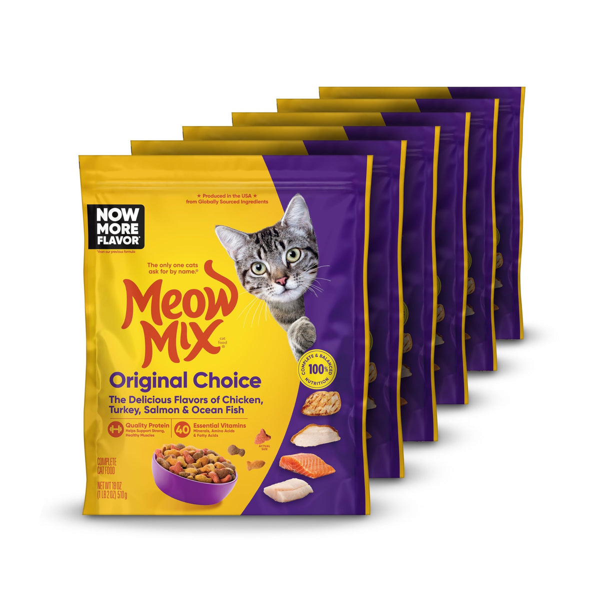 Dry Cat Food 18 oz Pouches F691