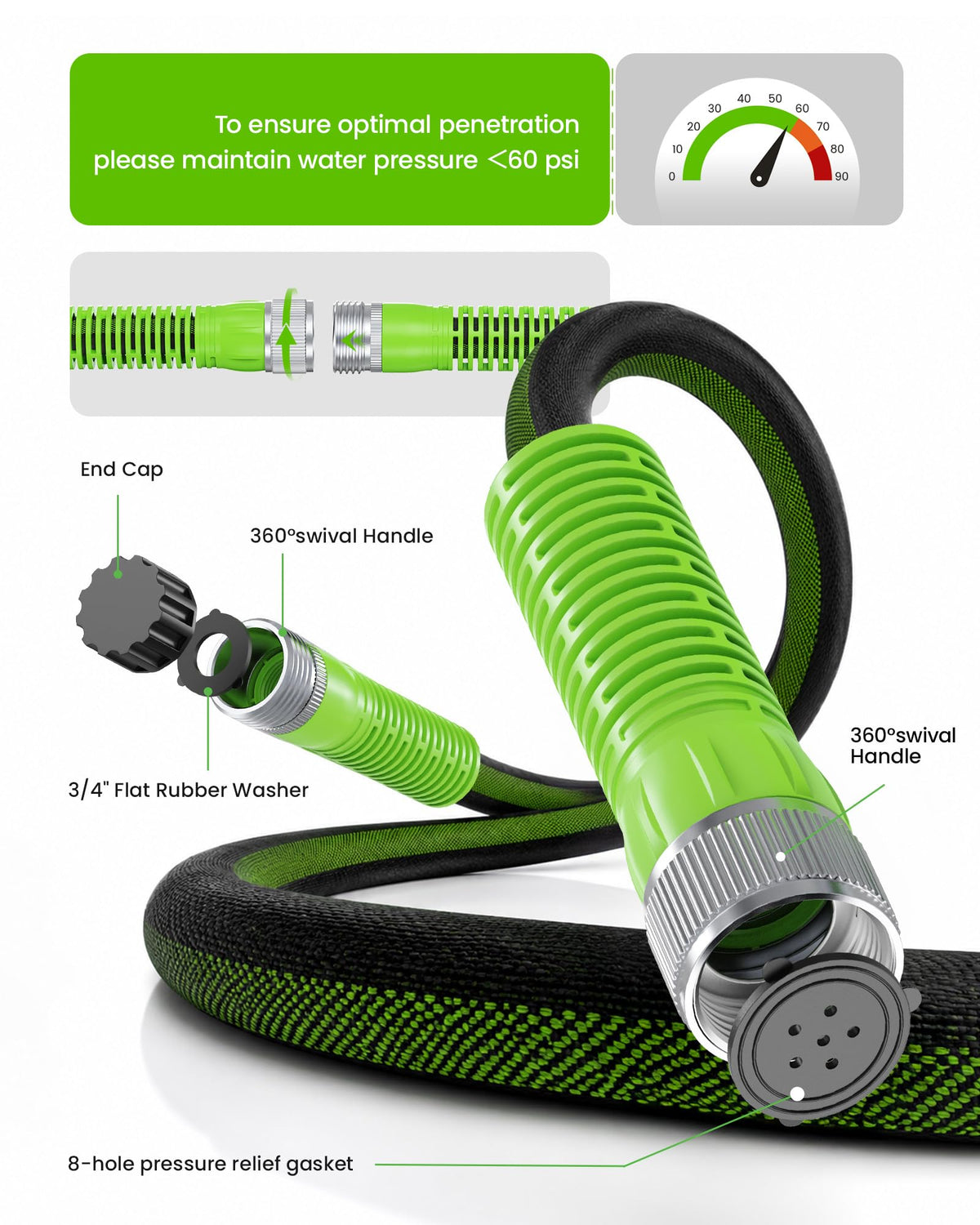 100FT Flat Soaker Hose H81433