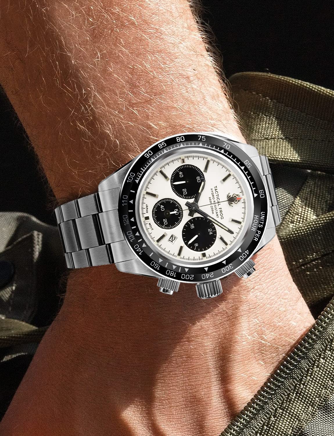 41mm Panda Chronograph Solar Quartz Watch T875374