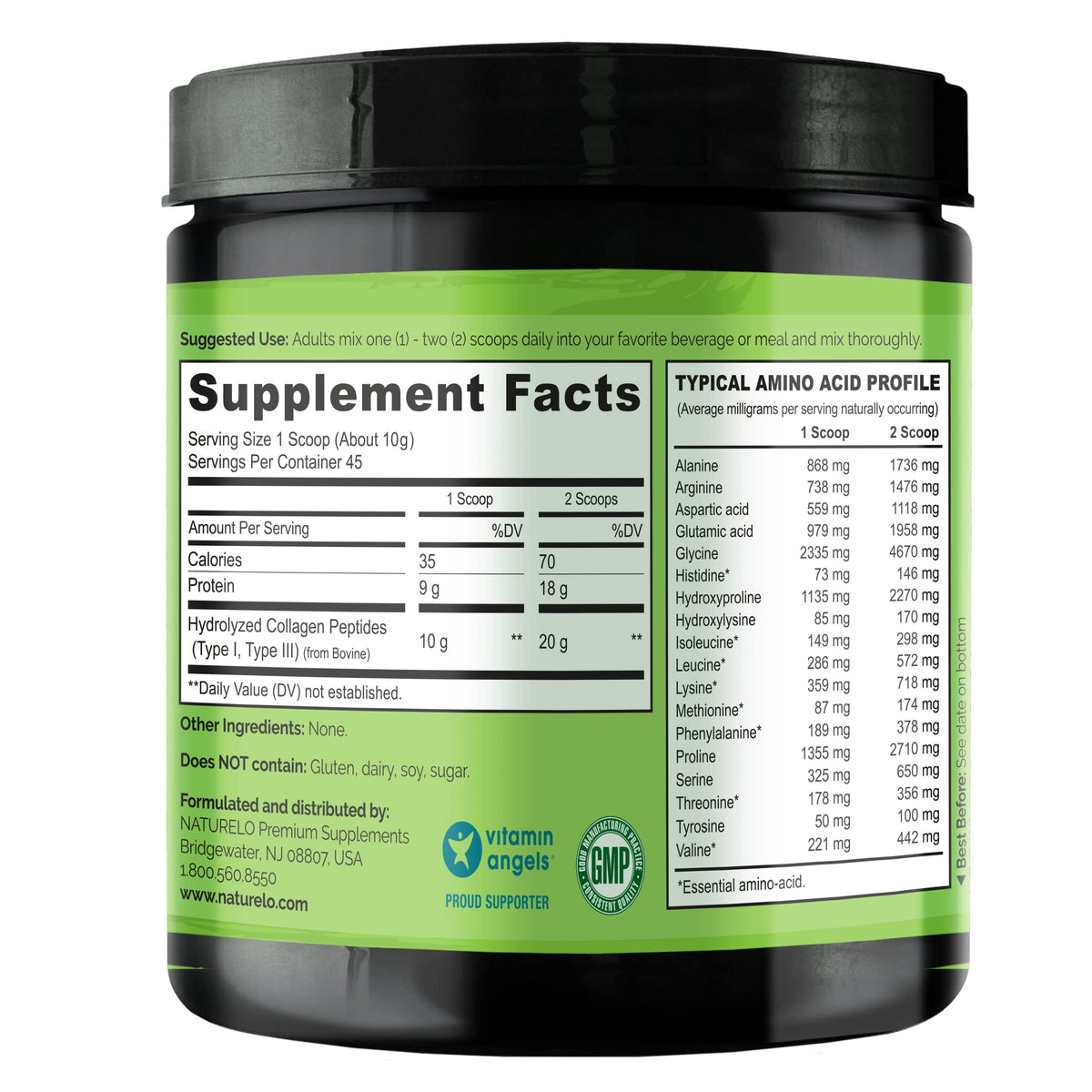 Collagen Peptide Powder 16 Oz Unflavored K21136