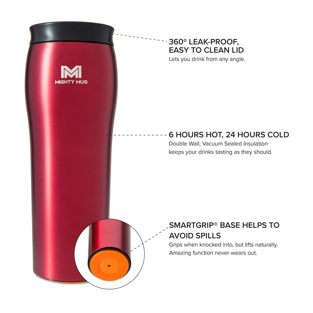 Silver Stainless Steel 16 oz Insulated Travel Mug H80929