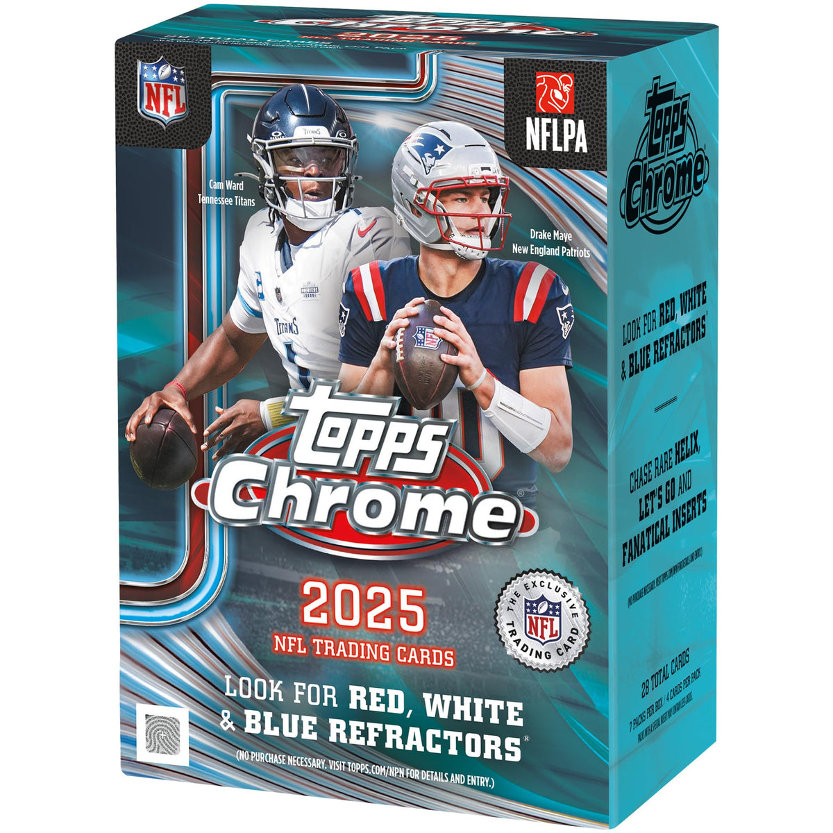 2025 Topps Chrome NFL Football Value Box N480166