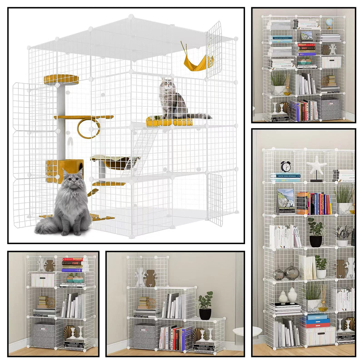 Large Cat Cage Detachable Metal Wire Playpen A422167
