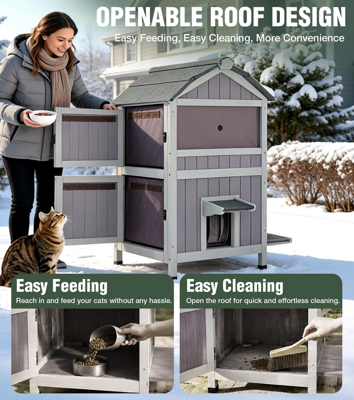 2-Level Weatherproof Cat House O768891