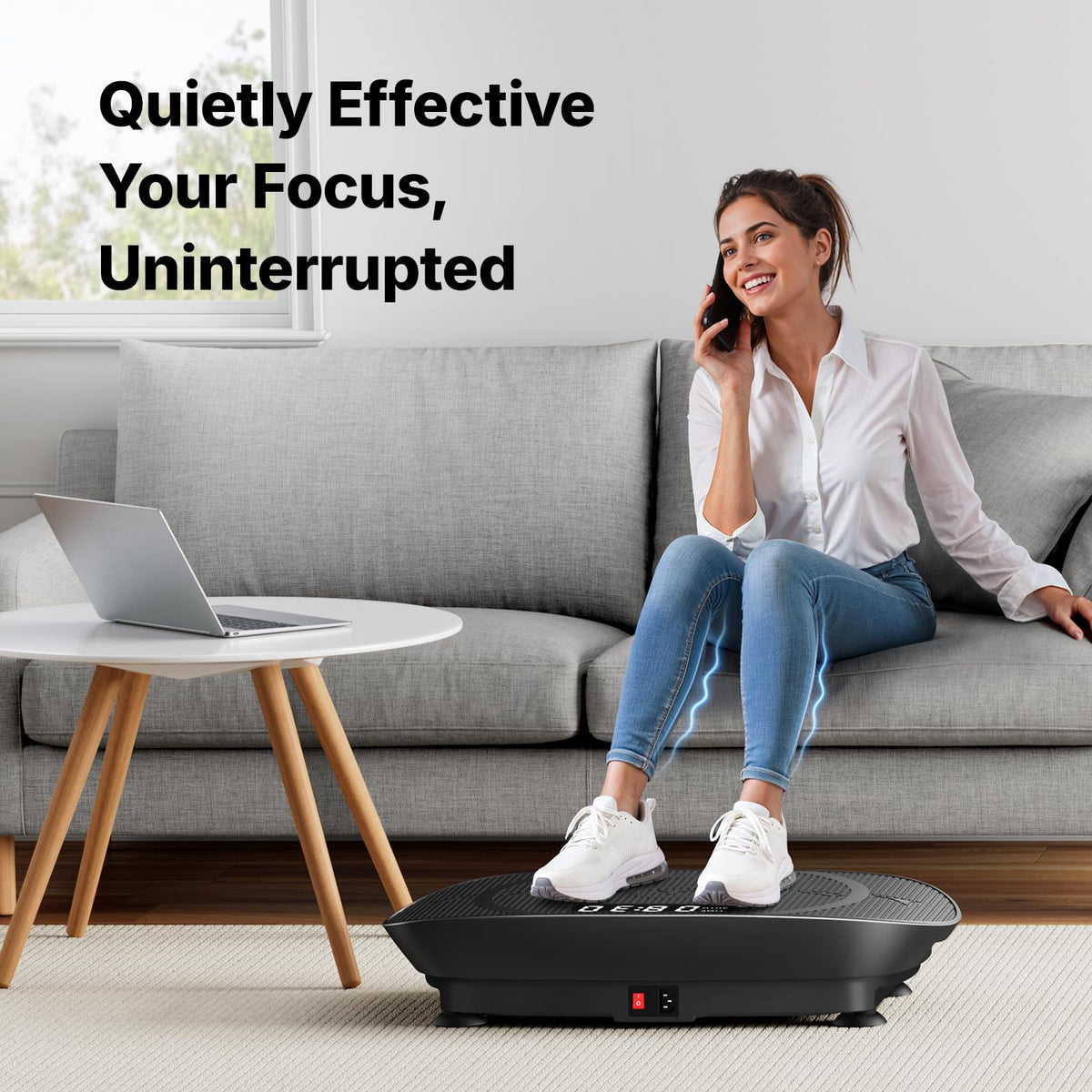 Curved Vibration Plate Exercise Machine T9008