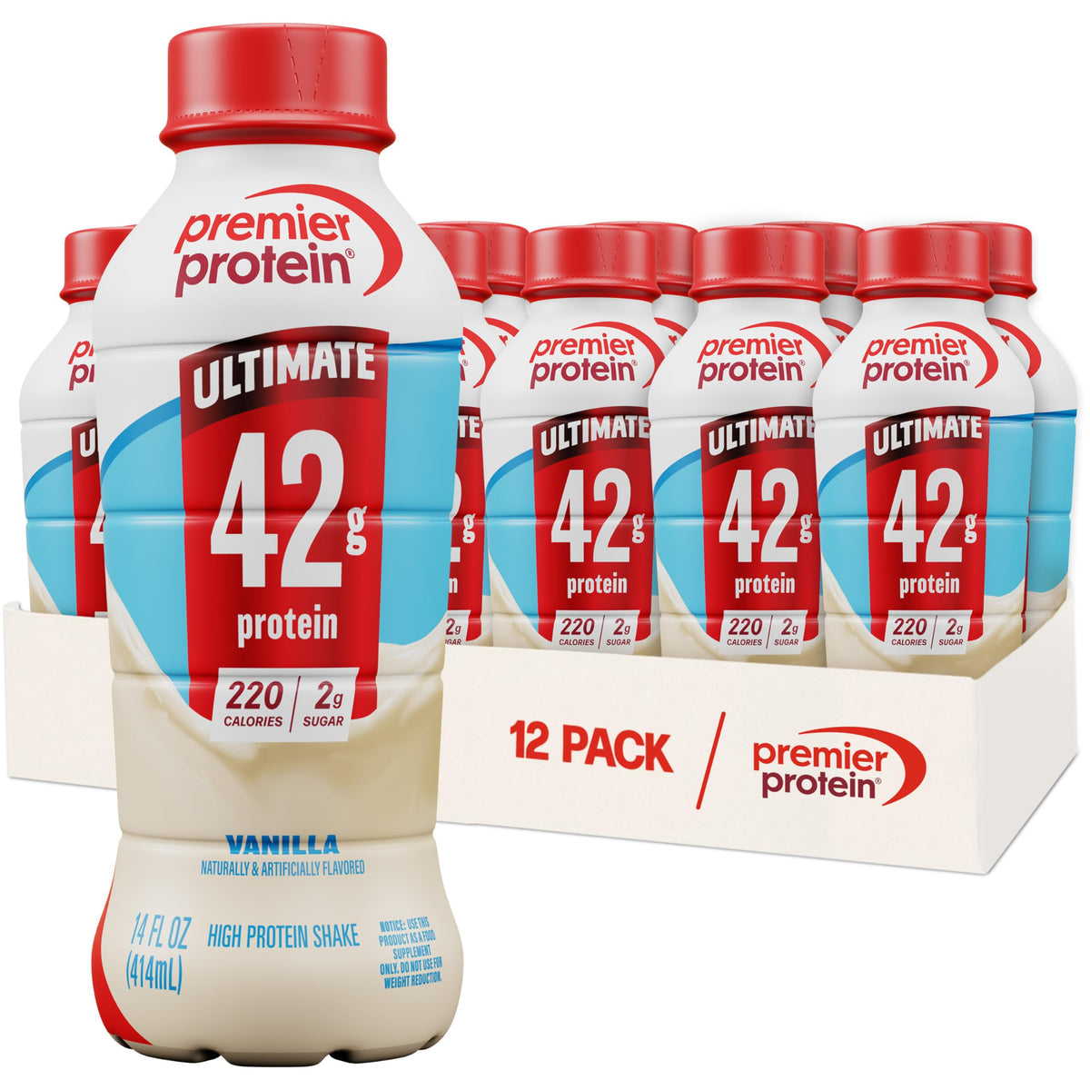 Vanilla 42g High Protein Shake 12 Pack X100