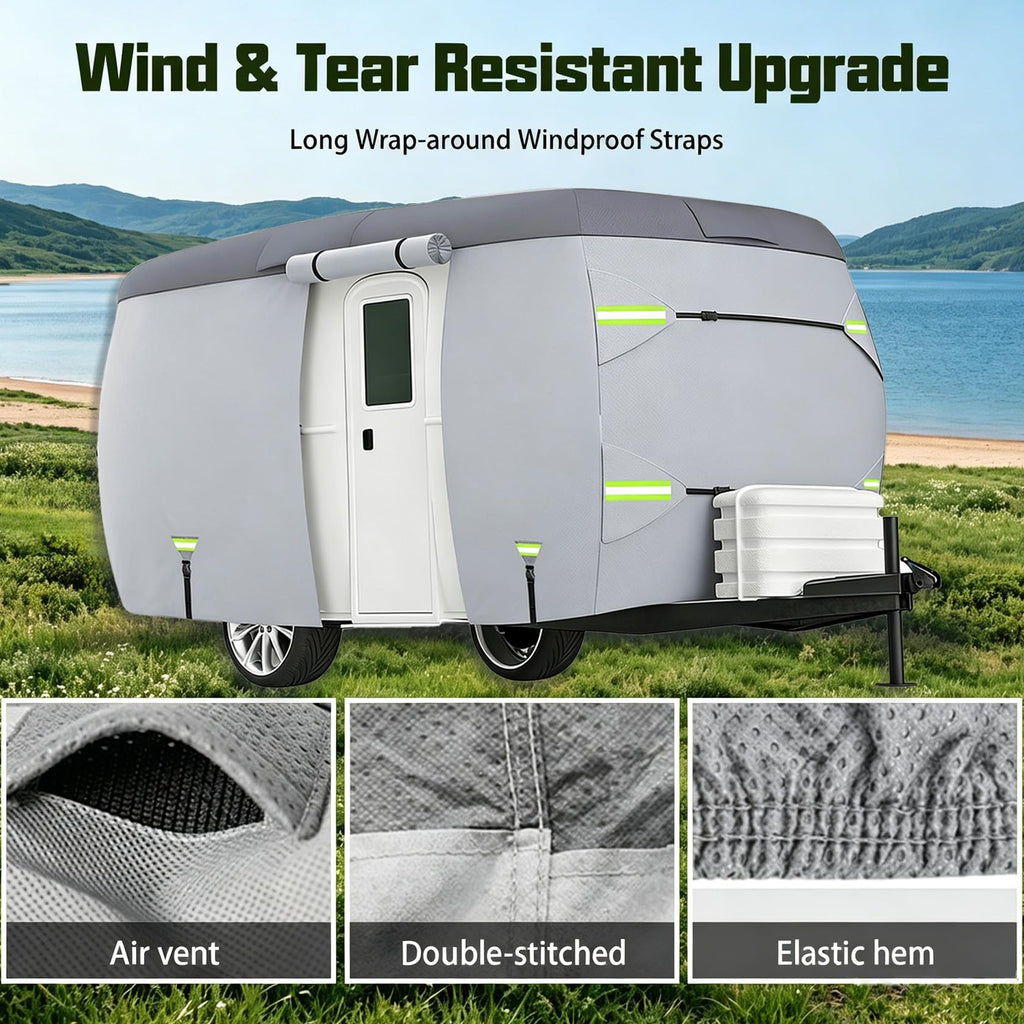 7 Layers Waterproof Fiberglass Travel Trailer Cover N96135