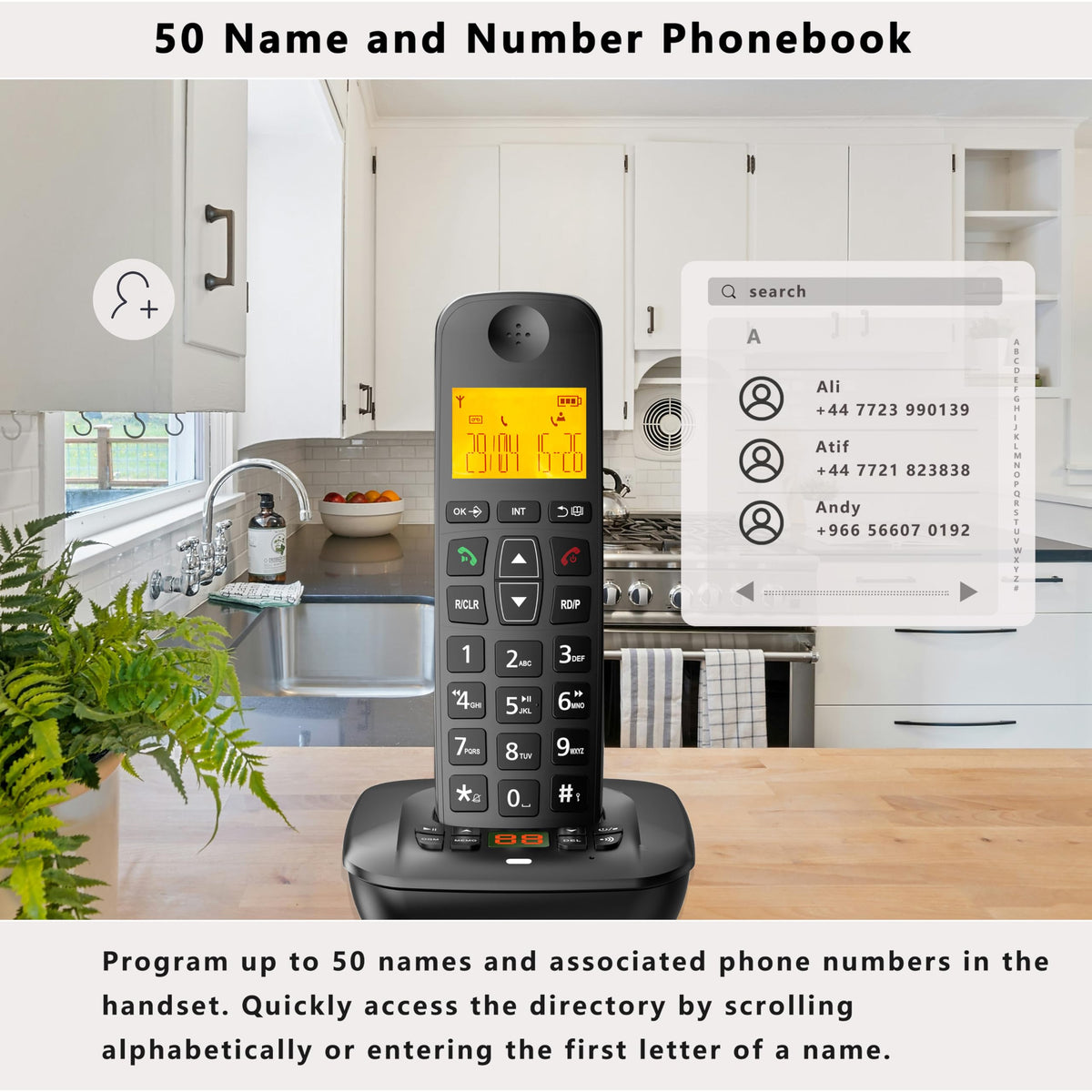 DECT Cordless Phone with Answering Machine D588