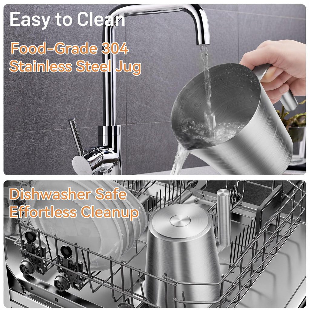 17oz Stainless Steel Hot & Cold Milk Frother H295137
