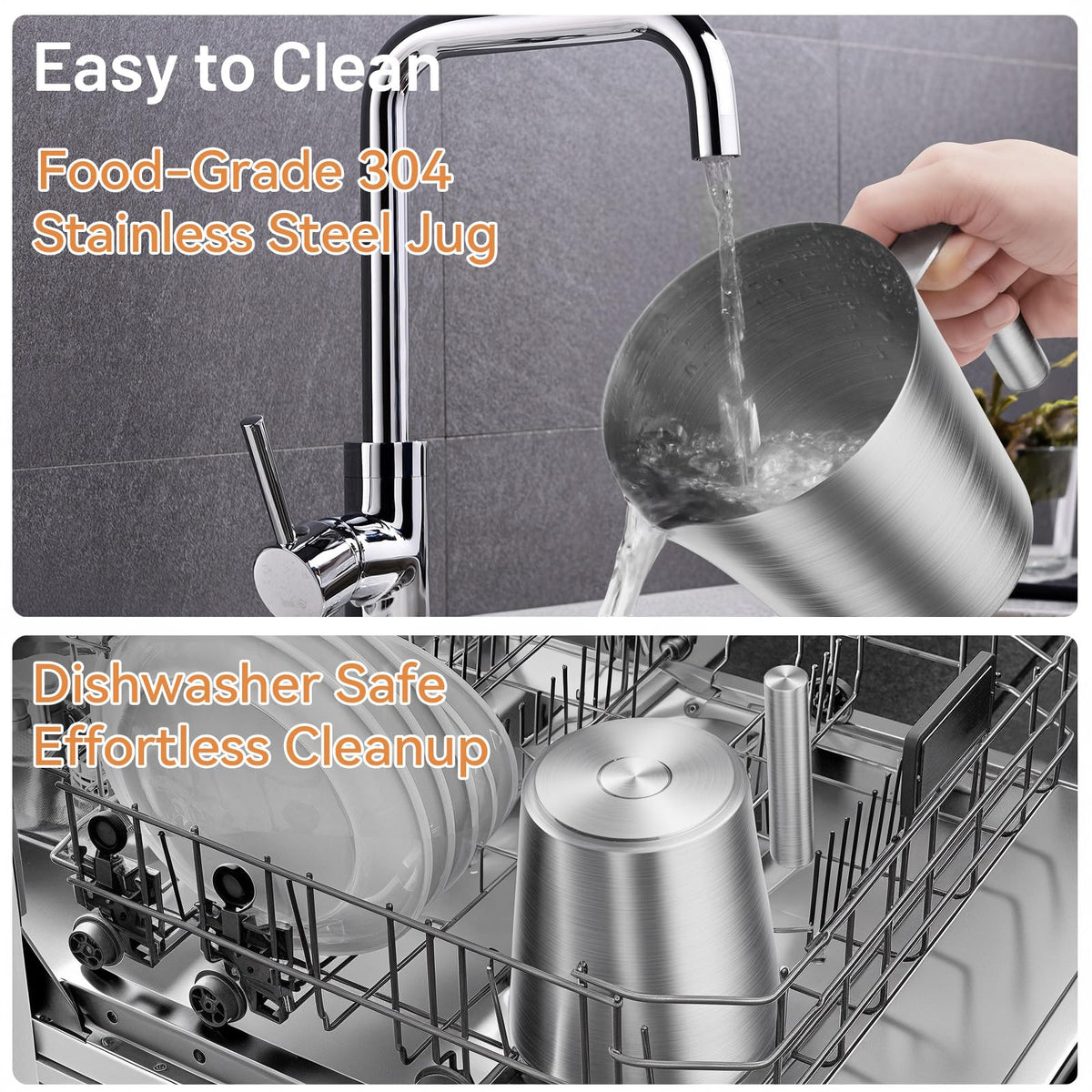 17oz Stainless Steel Hot & Cold Milk Frother H295137