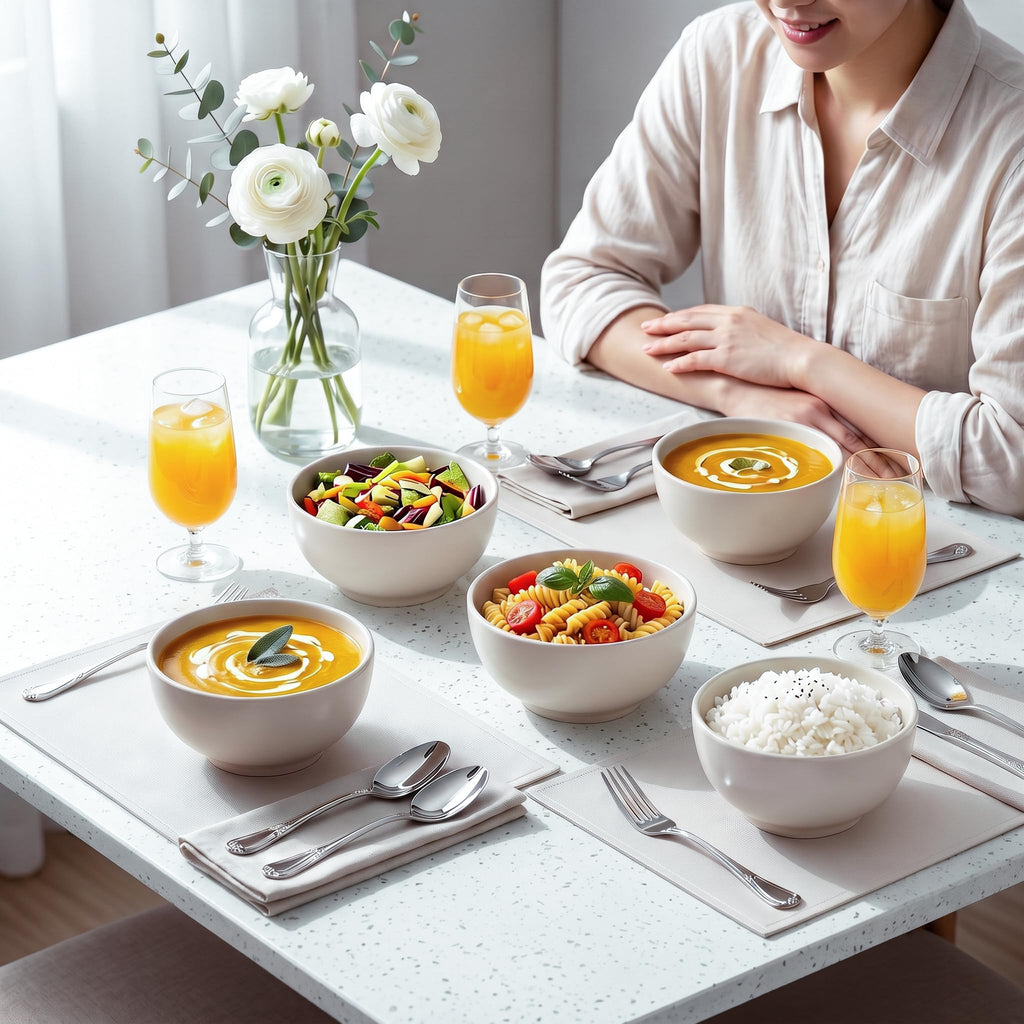 Ceramic Soup Bowls Set of 4 P122206