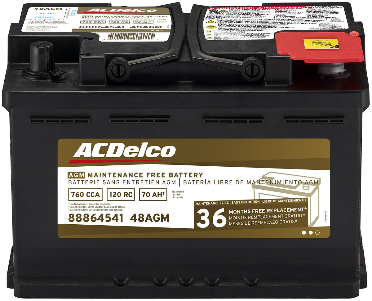 Black AGM BCI Group 48 Battery W9550