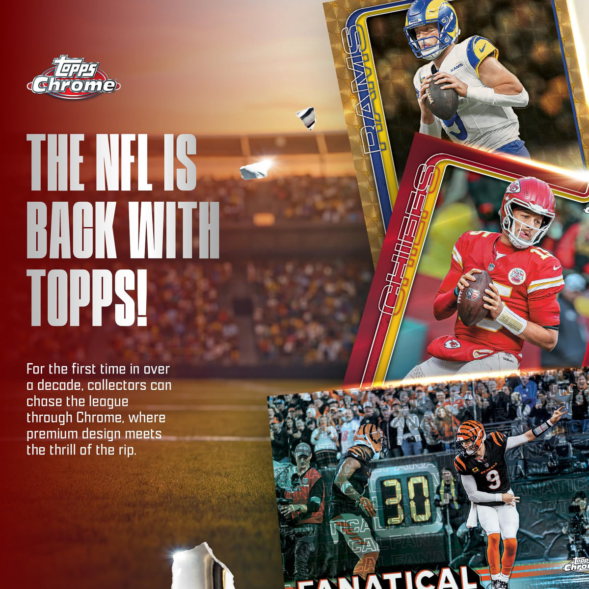 2025 Topps Chrome NFL Football Value Box N480166