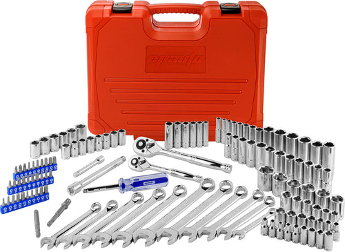 122 Pcs Mechanics Tool Set SAE/Metric V1383