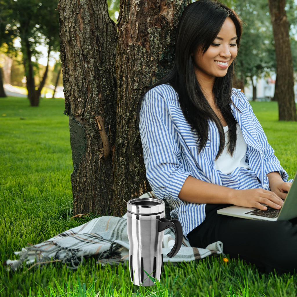 Stainless Steel Thermal Travel Mug 16oz Q475