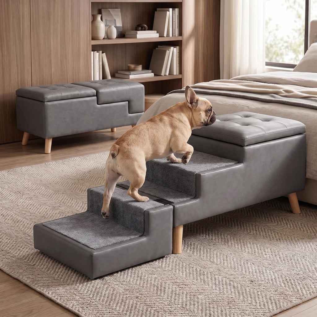 Leather Dog Stairs J642581
