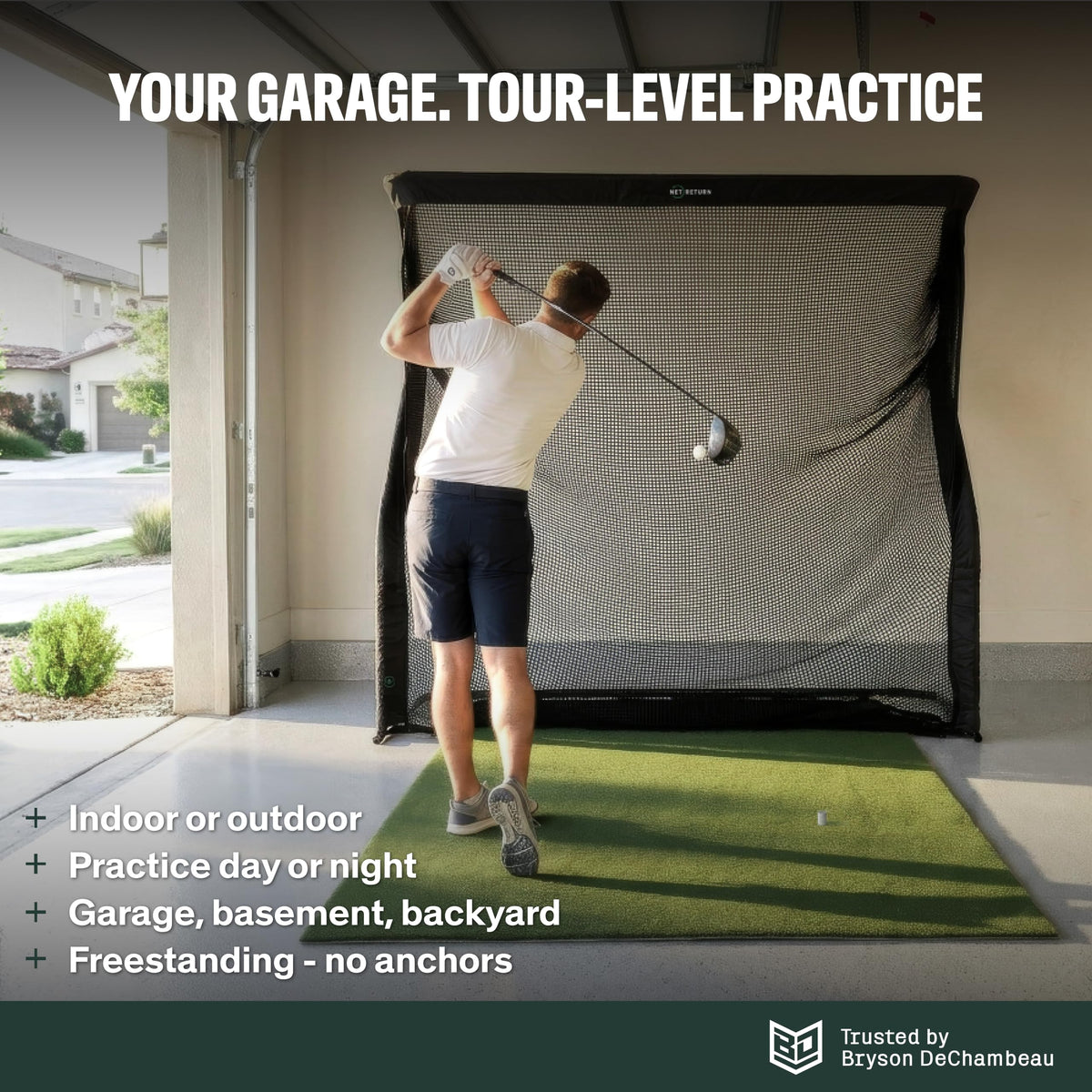 7x7 ft to 8x7.5 ft Golf Net J726